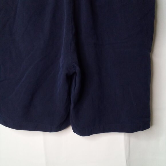 Tommy Bahama Shorts Men 42 100% Silk Pleated Casual Blue - Picture 14 of 15
